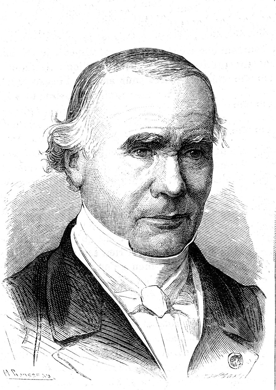 Alfred VELPEUR (1795-1867), ranskalainen anatomi ja kirurgi, Velpeau-yhtyeen keksijä. Kaiverrus 1867 af French School