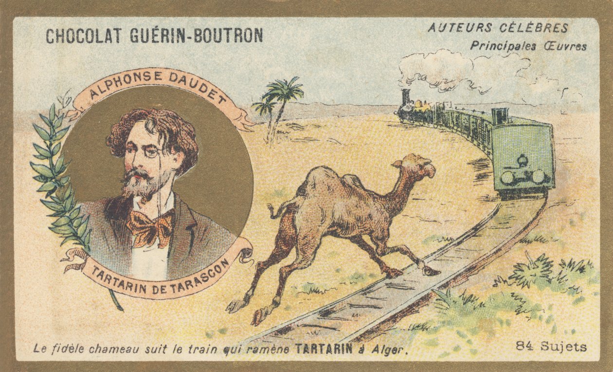 Alphonse Daudet (1840-1897), fransk forfatter og dramatiker, forfatter til "Tartarin de Tarascon" (1872) af French School