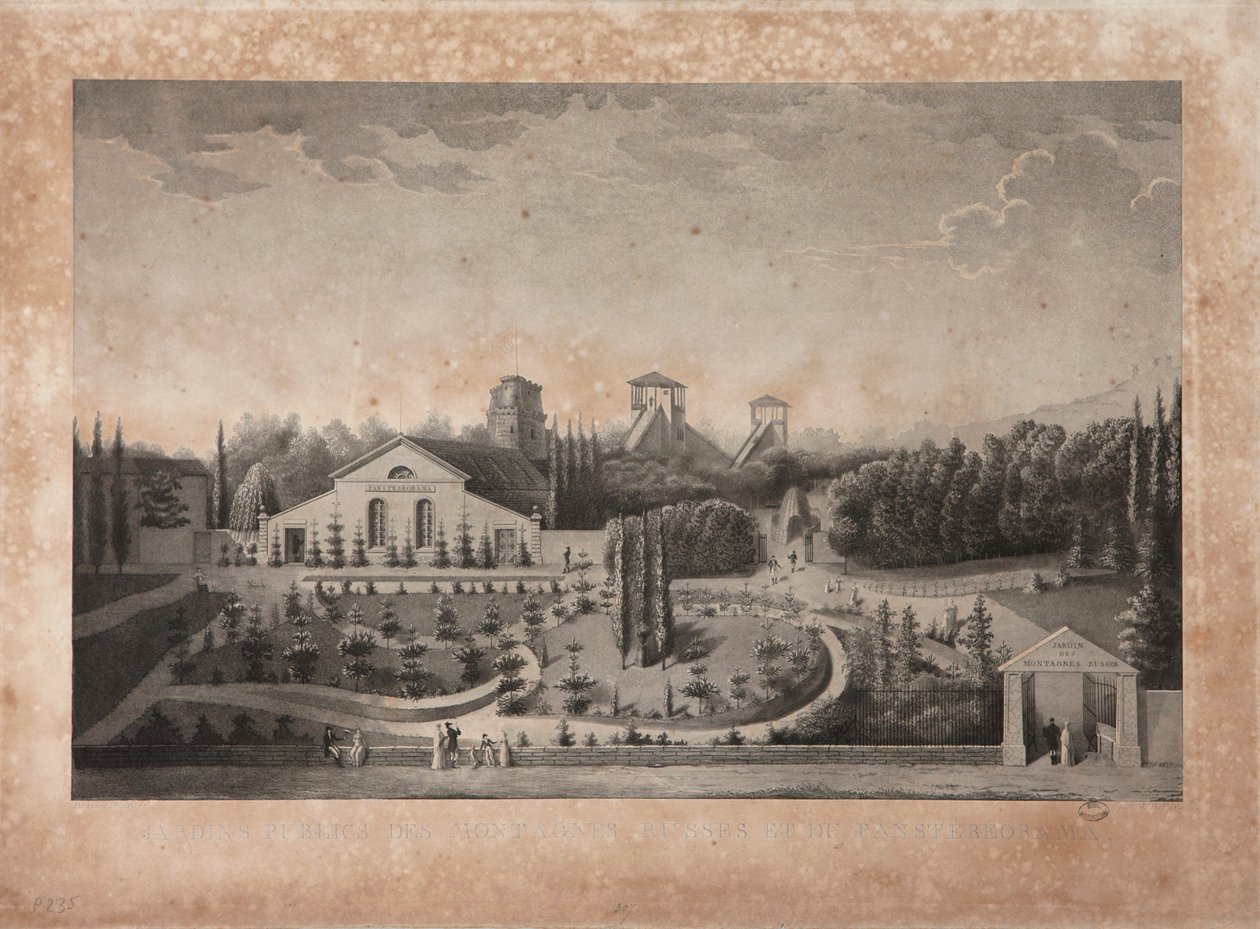 Forlystelsespark med Panstéréorama af French School