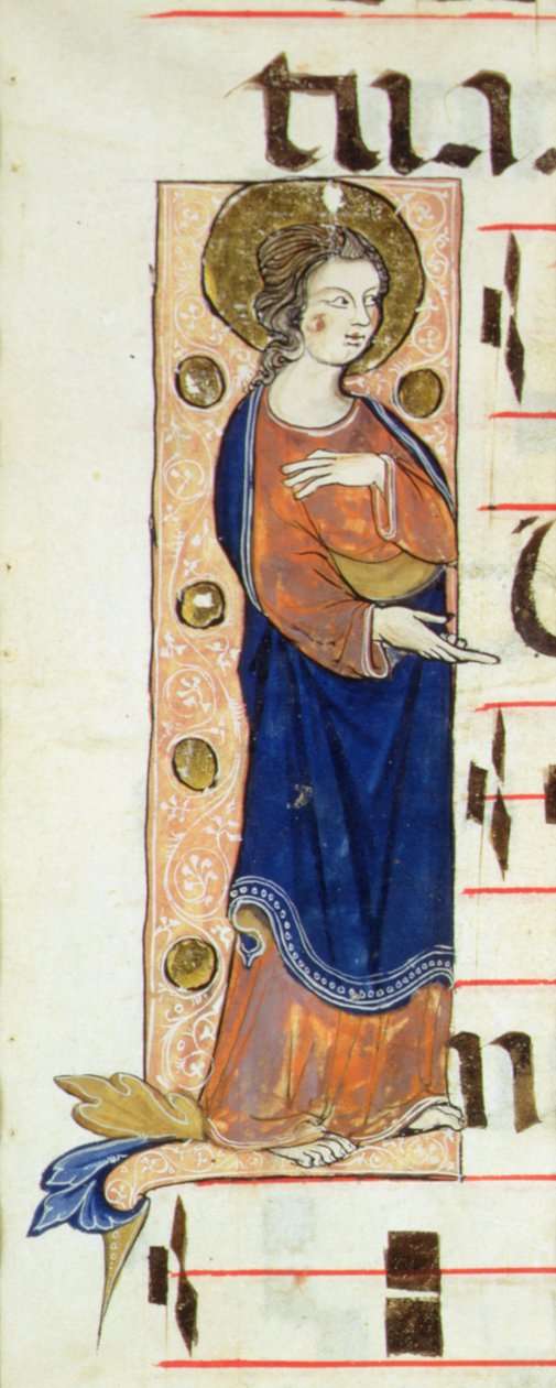 En apostel, muligvis Sankt Johannes, ca. 1320 af French School