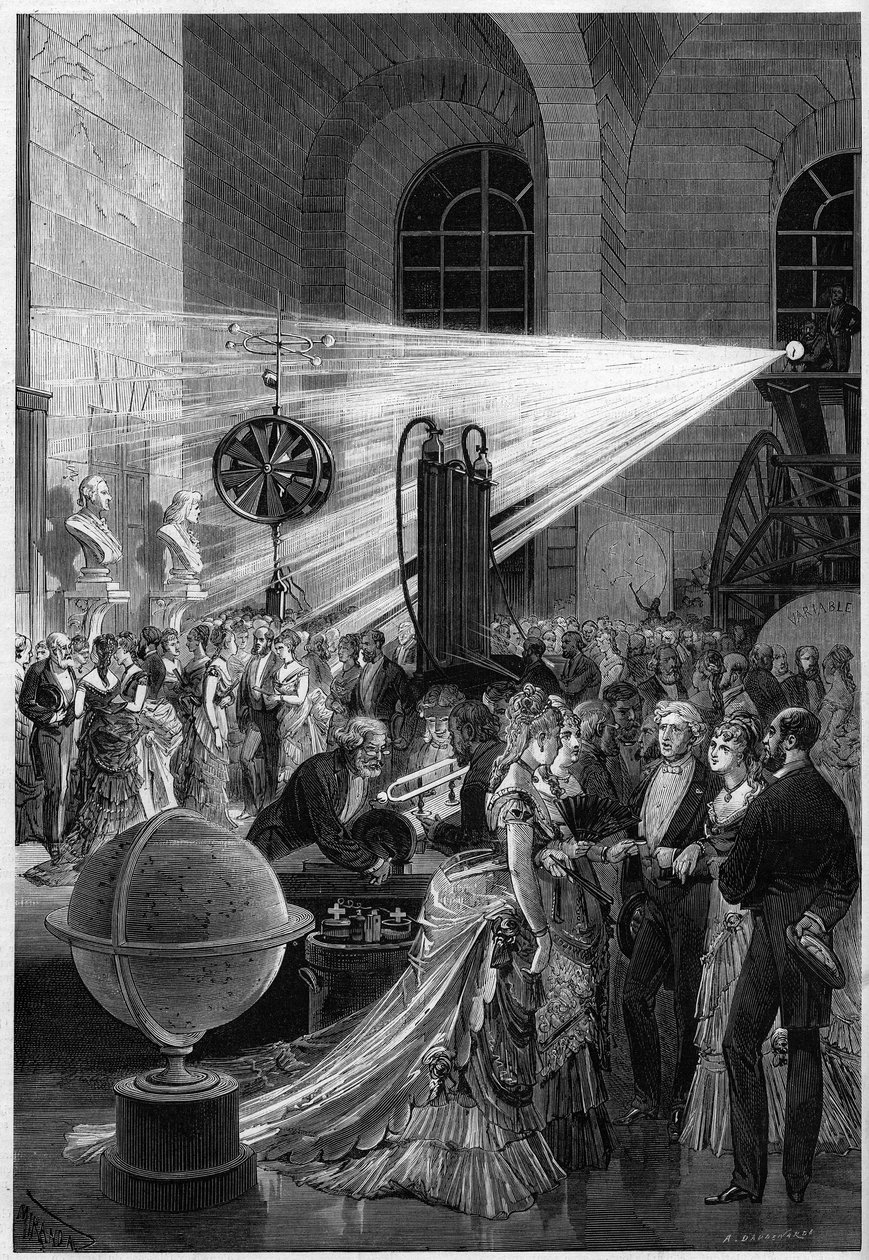 En aften i Paris Observatory, 10. april af French School