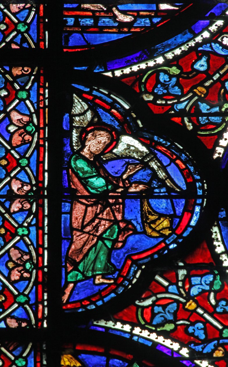 Engle, der overværer Jomfruens gravlæggelse (w42) af French School