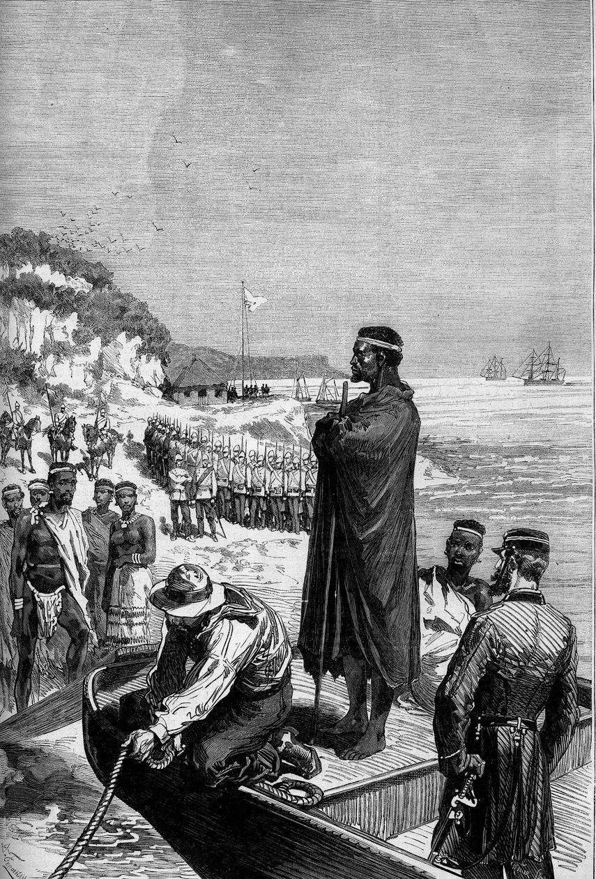Anglo-Zulu-krigen i Sydafrika af French School