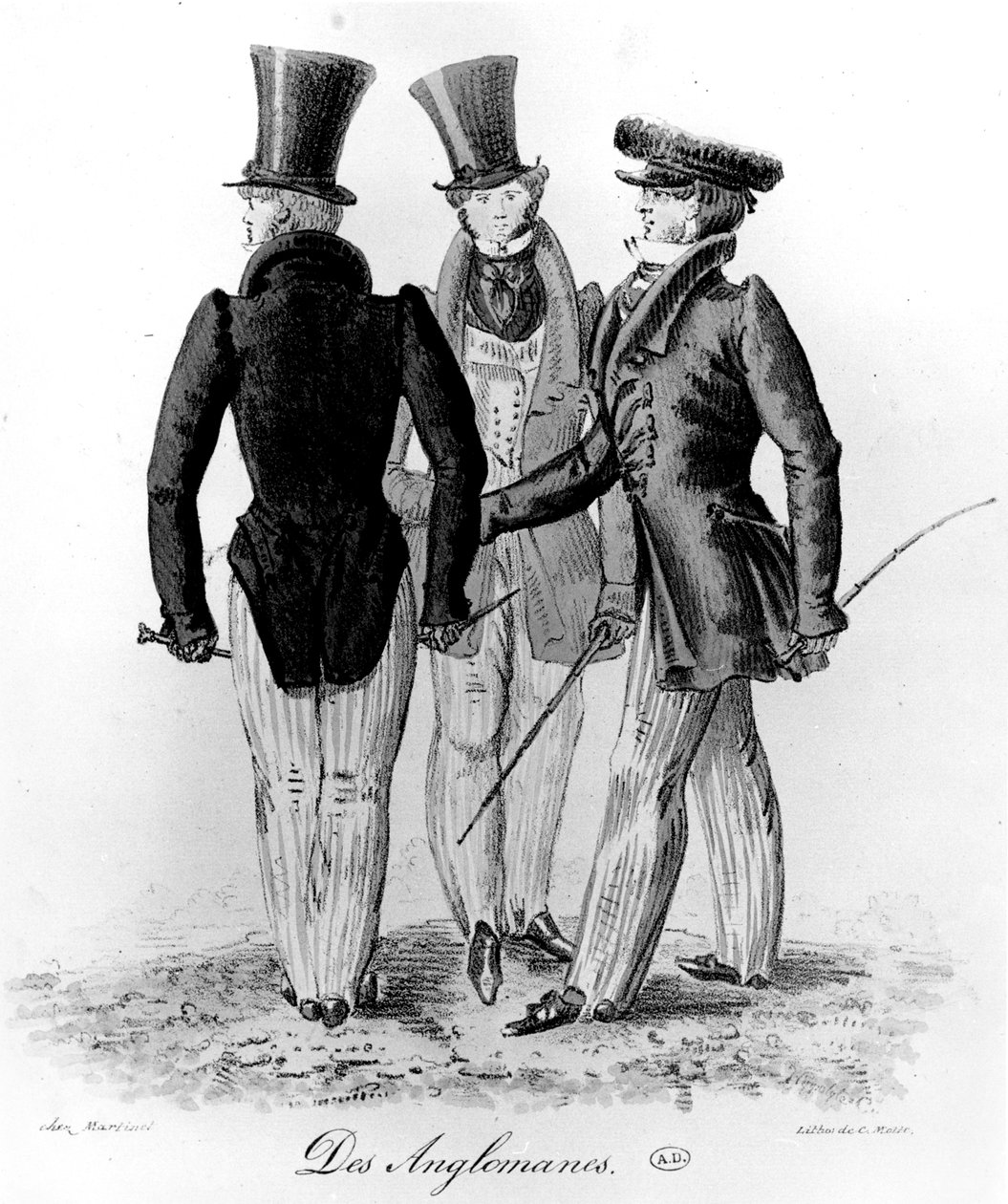 anglomane, ca. 1830 af French School