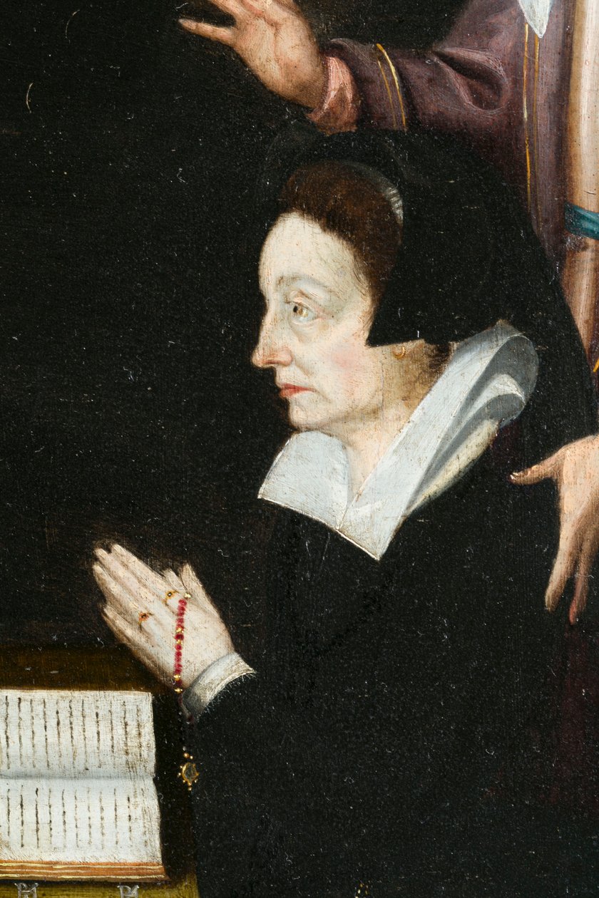 Anne Aubrey, detalje. Triptykon af Aubrey af French School