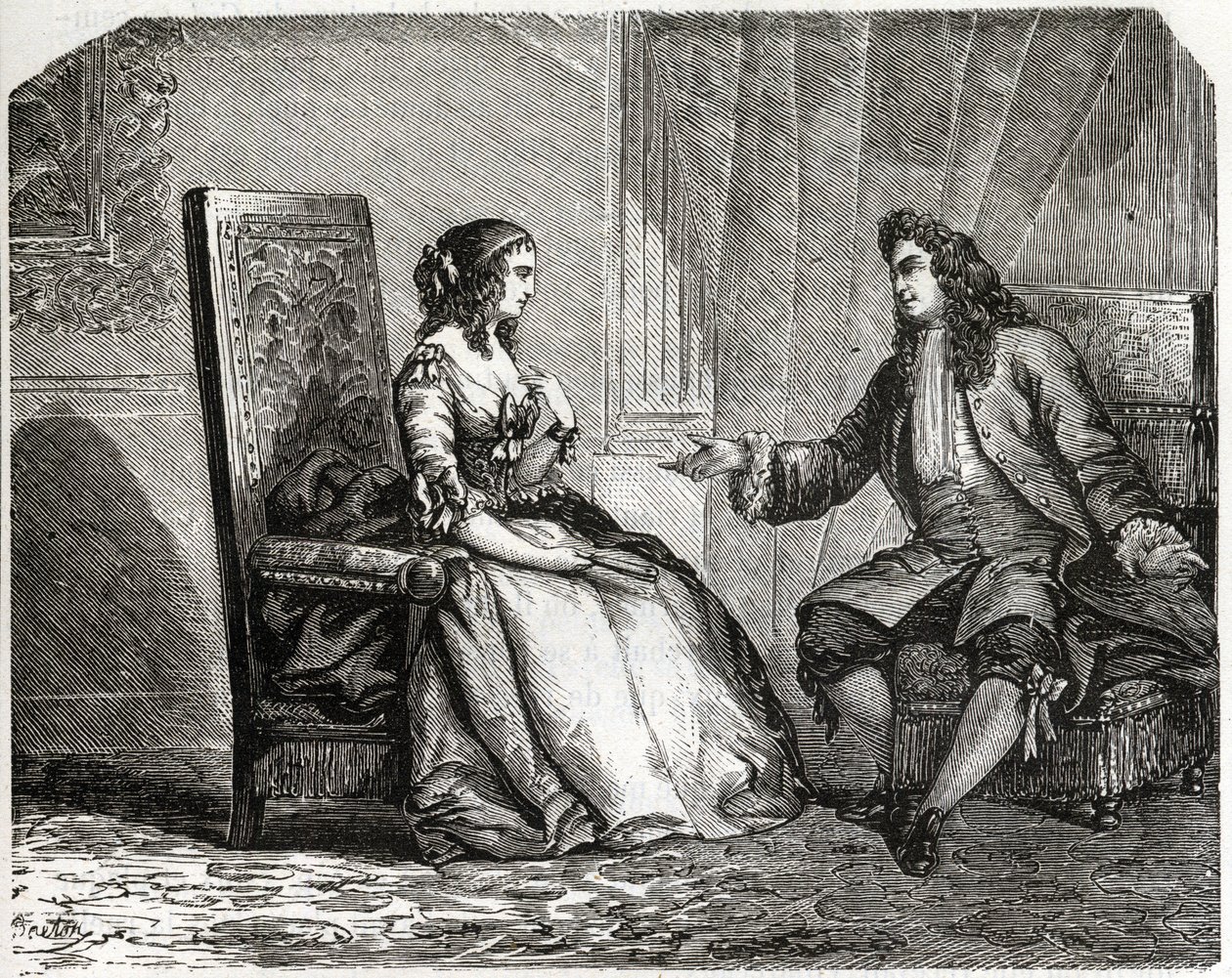 Anne Ninon"" af Enclos (eller Ninon de Lenclos eller Ninon de Lanclos af French School