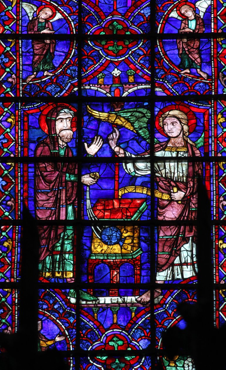 Bebudelse til Zacharias (Johannes Døberens far) (w106) af French School