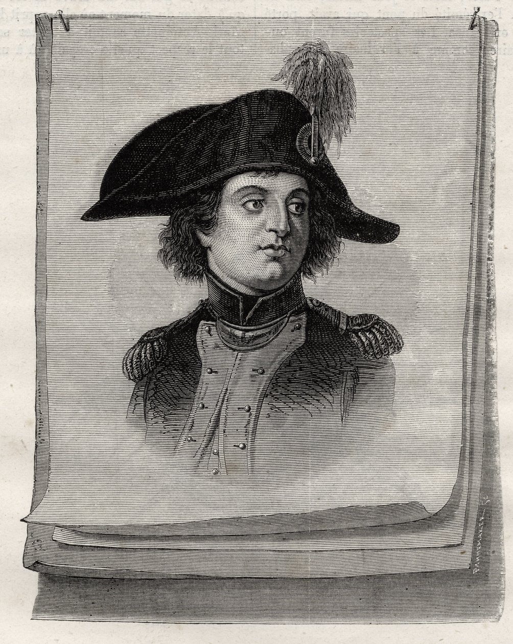 Antoine Joseph Santerre (1752-1809) fra "Histoire de la Revolution Francaise" af Louis Blanc (1811-82) af French School