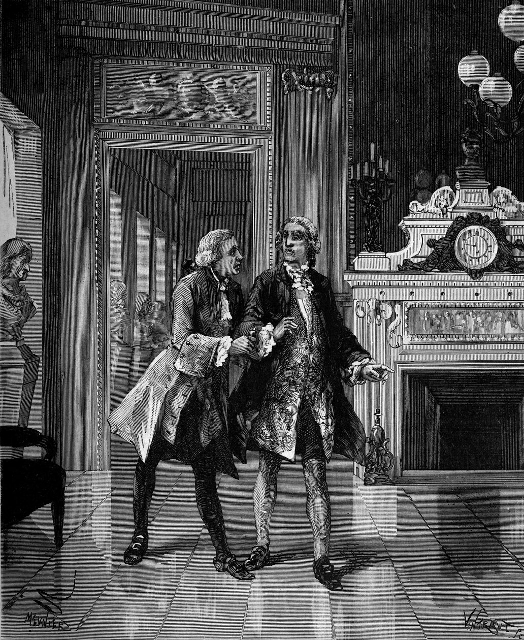 Antoine Laurent de Lavoisier (1743-1794) nægtede gift foreslået af en ven for at undgå lidelsen ved hans henrettelse. af French School