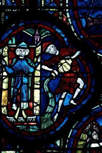 Vandmanden, fra stjernetegnsvinduet, 1200-tallet af French School