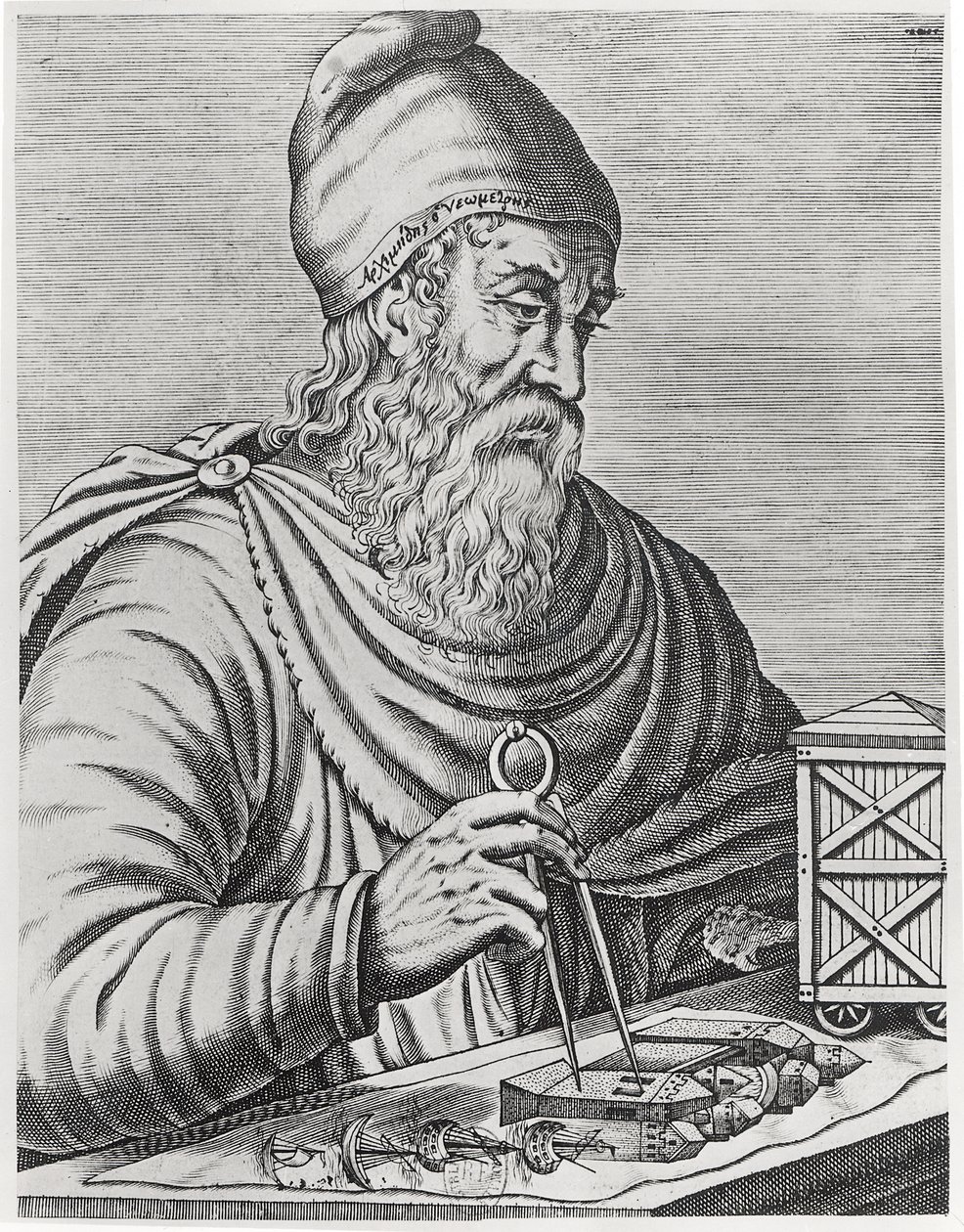 Arkimedes (287-212 f.Kr.) af French School