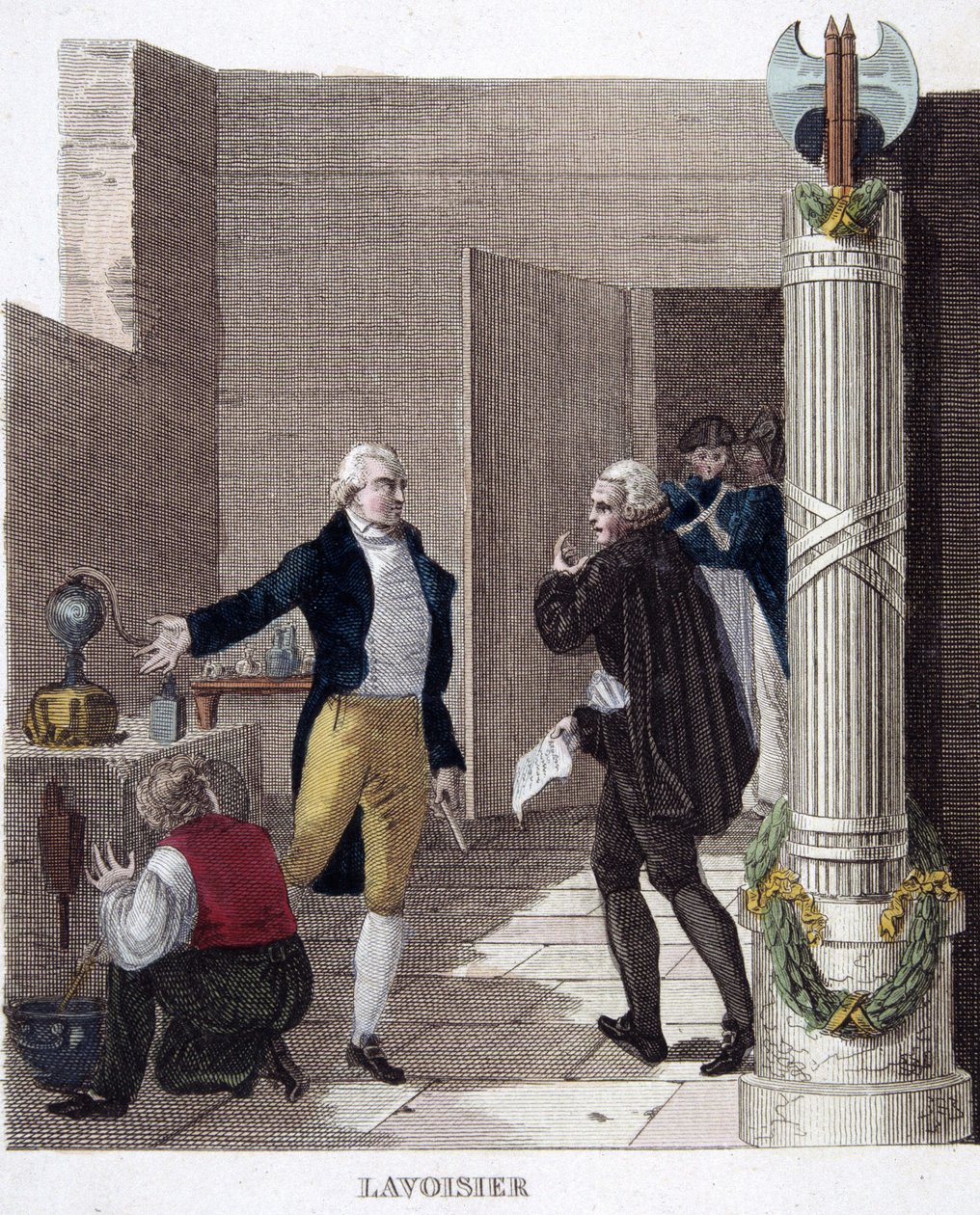 Lavoisier pidätettiin laboratoriossa. af French School