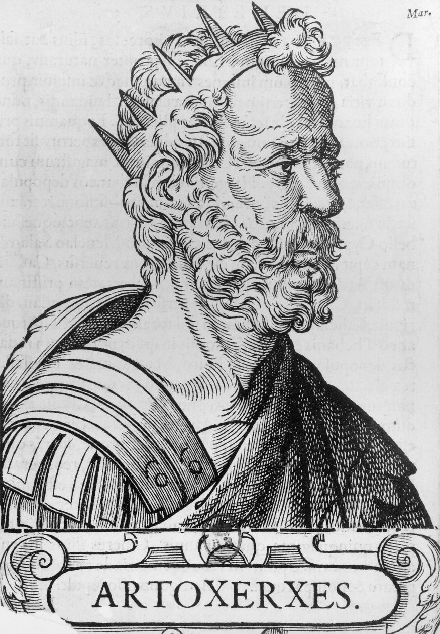 Artaxerxes II (c.404-358 f.Kr.) Konge af Persien af French School