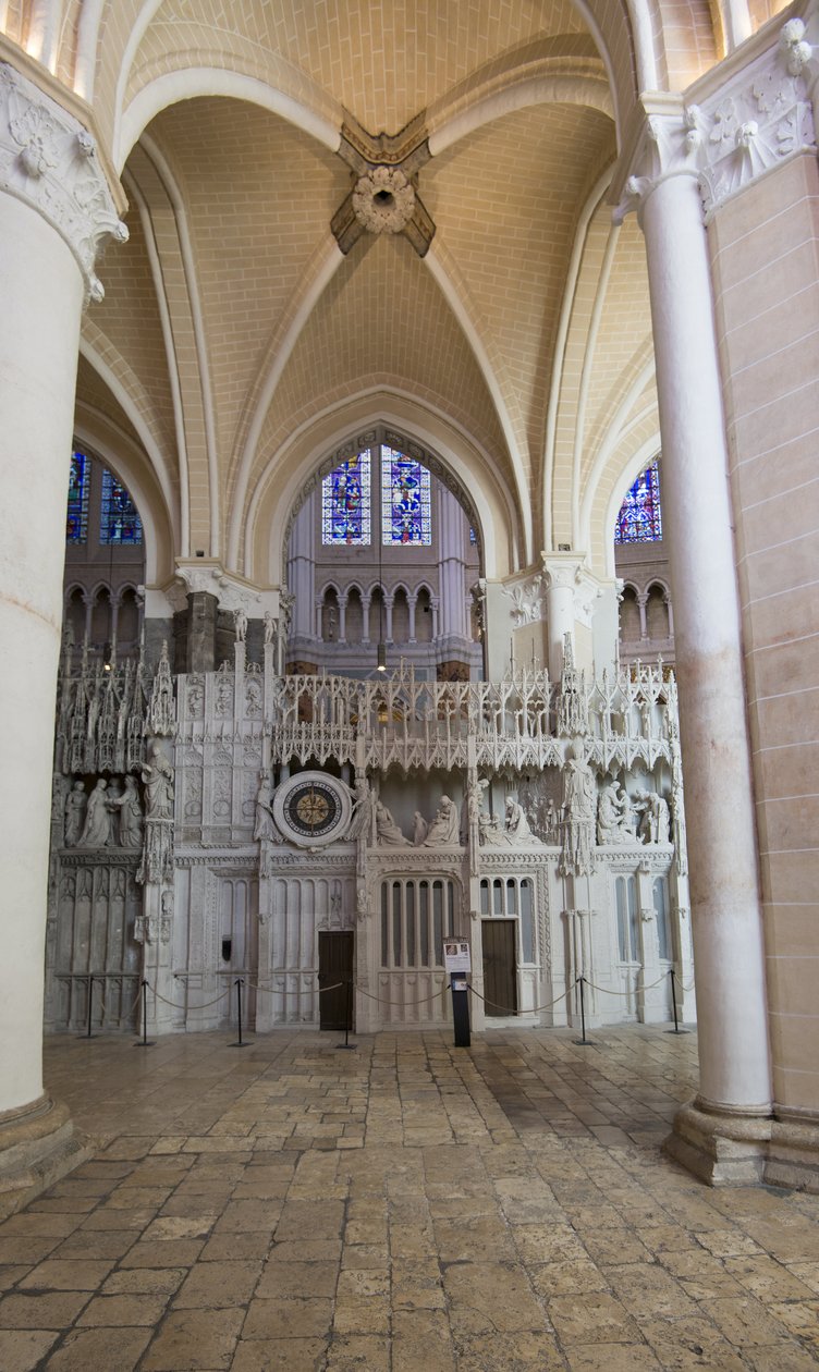 Astronomisk ur fra katedralen i chartres placeret i koret af French School