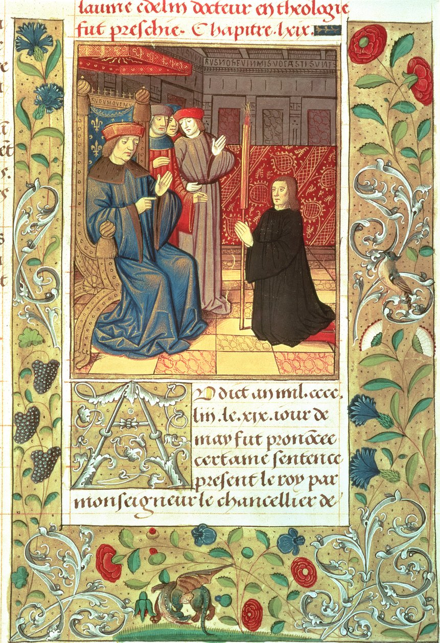 Atlas Ms Fr.2679 f.377 Jacques Coeur (c.1395-1456) før Charles VII (1403-61) c.1390-1453 af French School