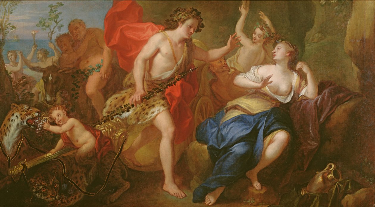 Bacchus og Ariadne af French School