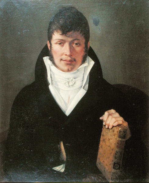 Baron Anselme Balthazar Richerand (1779-1840) (olie på lærred) af French School