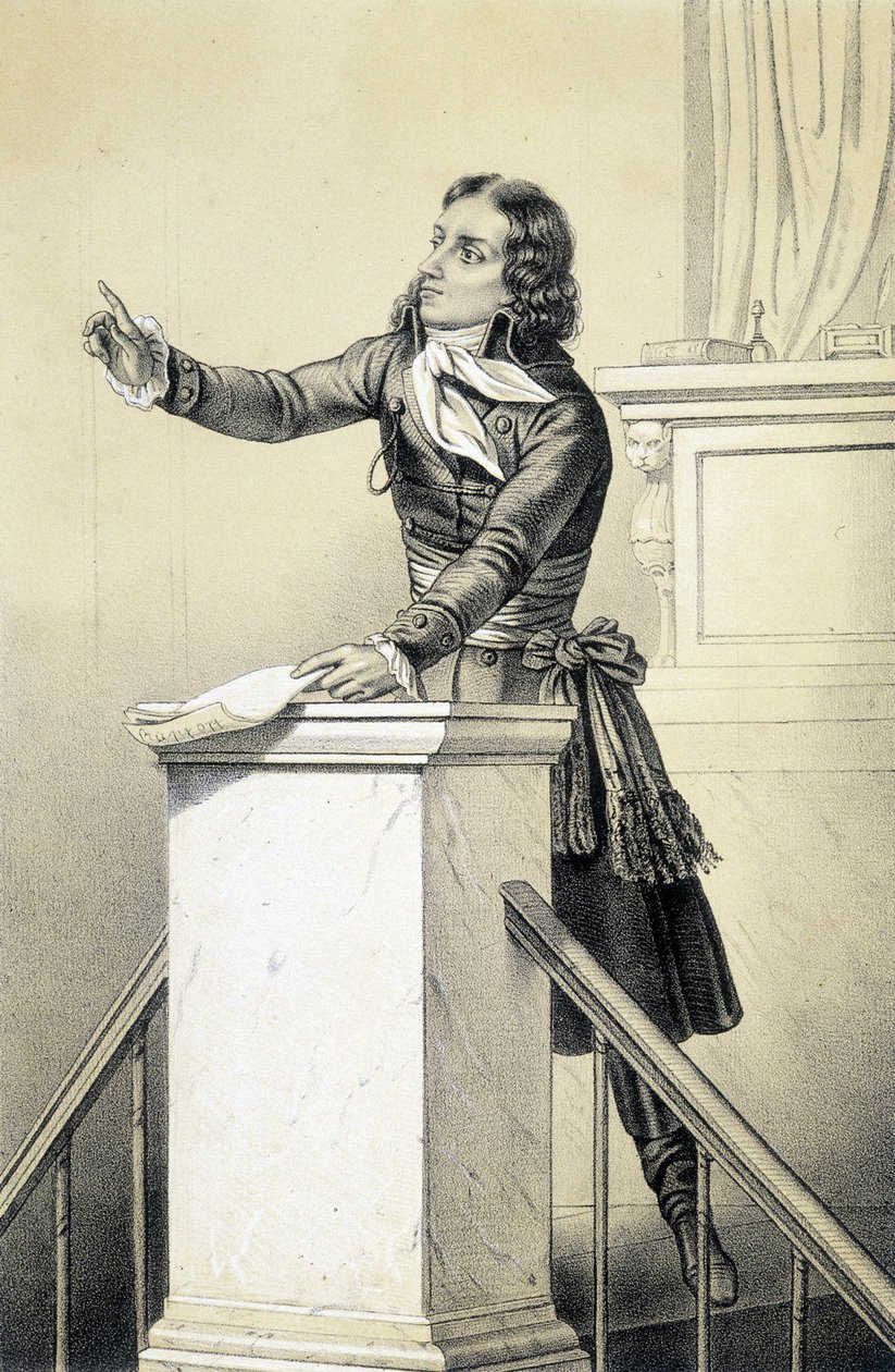 Barrère - i ""Historical Gallery of the French Revolution"" af Albert Maurin af French School