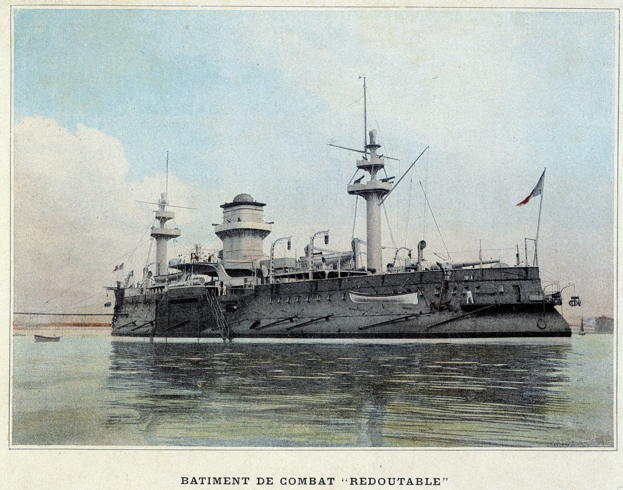 Battle boat "" Formidable"" - i "" Military album - Navy: Life on board"" af French School
