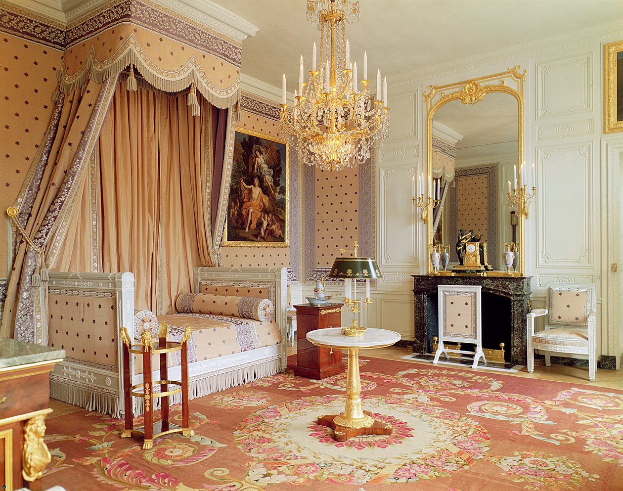 Soveværelse i Grand Trianon af French School