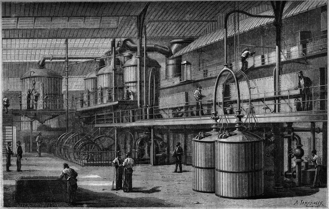 Roesukkerfabrik af French School