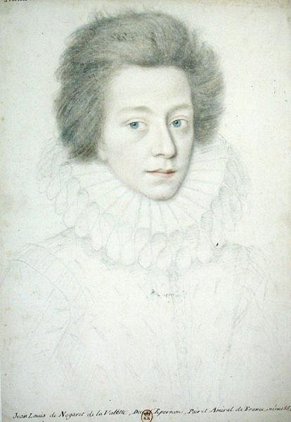 Bernard de Nogaret de La Vallette (1592-1661) hertug af Epernon (blyant på papir) af French School