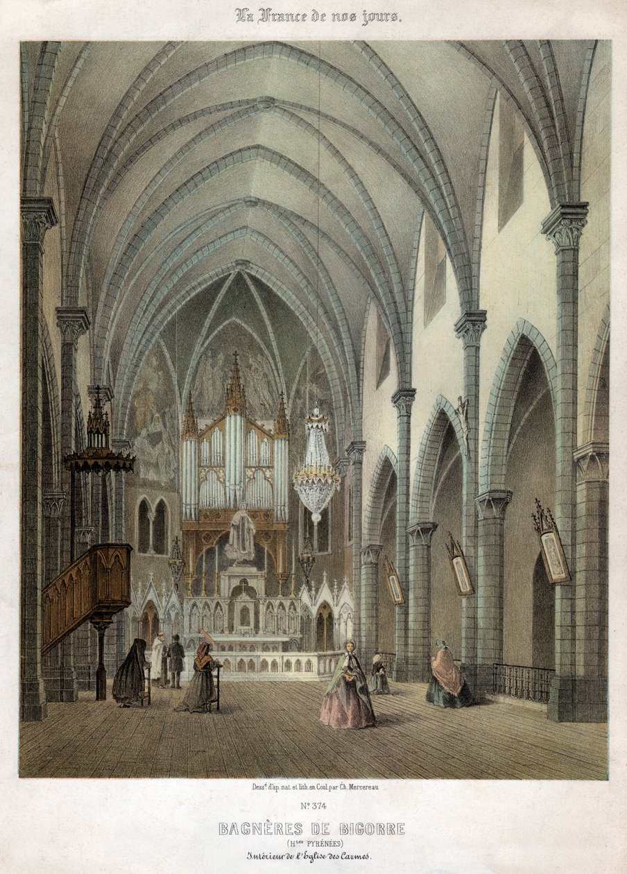 Bigorres Bagneres. (stik, ca. 1870) af French School