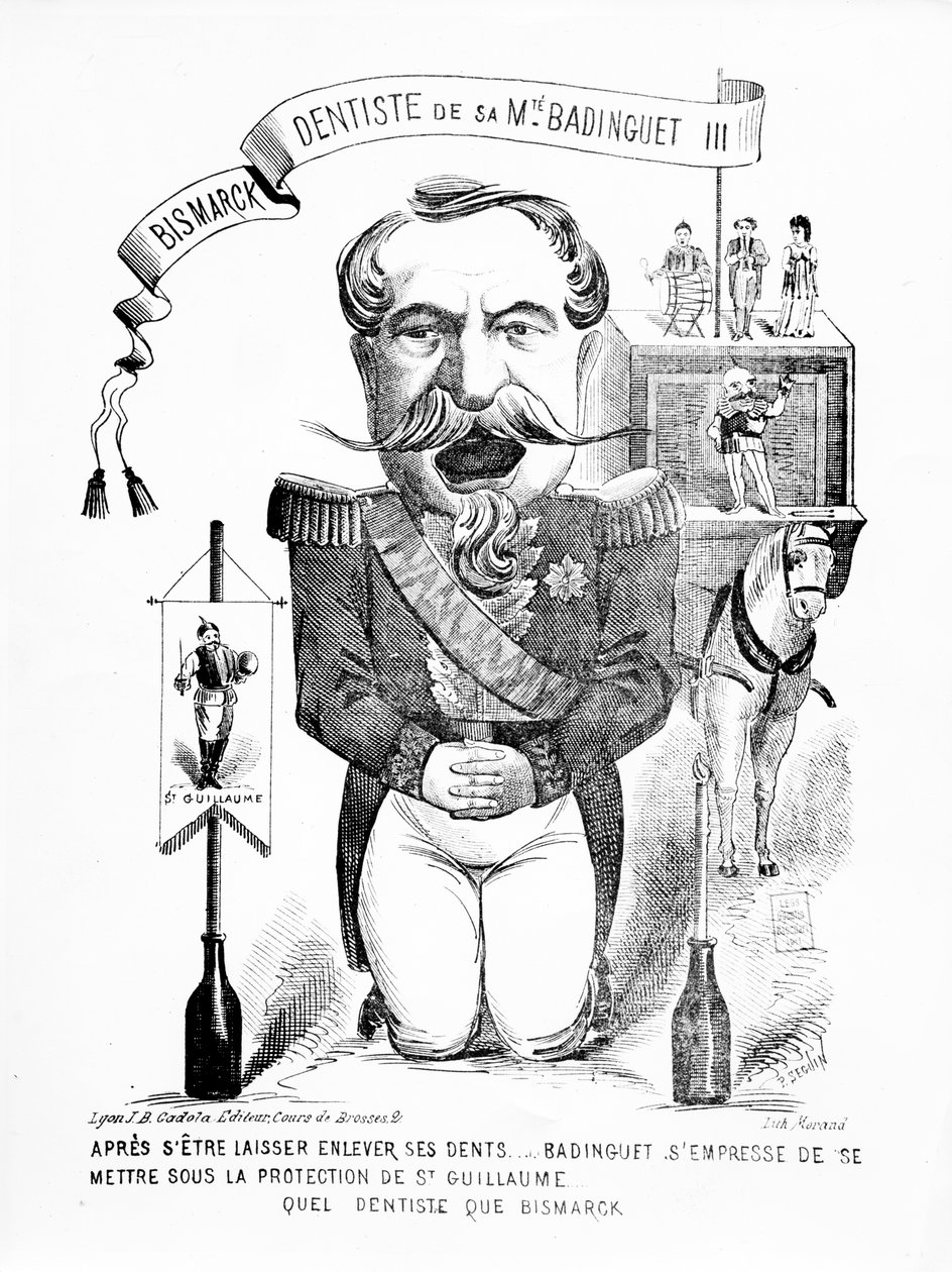 Bismarck, Tandlæge hos Hans Majestæt Badinguet III, 1871 af French School
