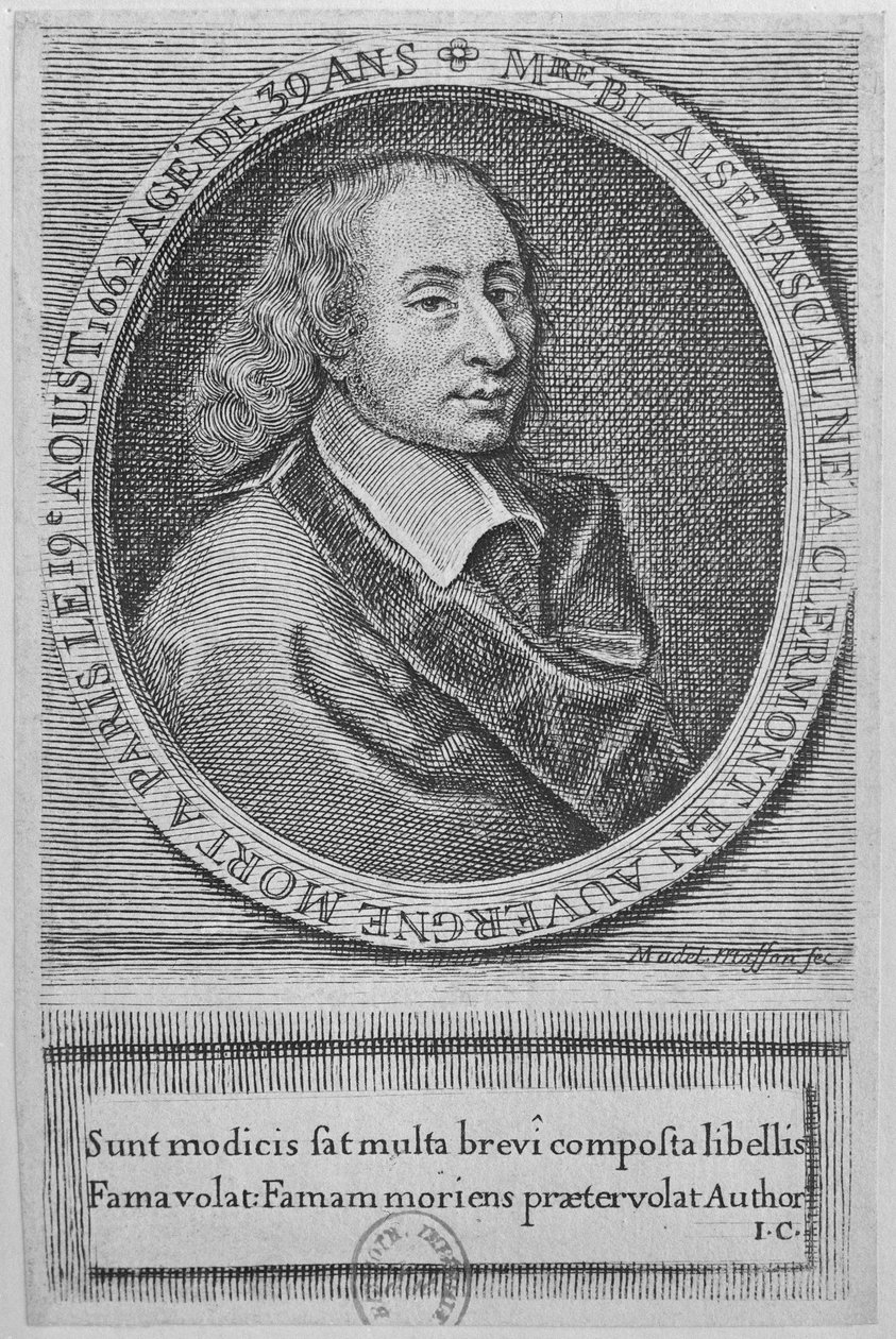Blaise Pascal (1623-62) af French School