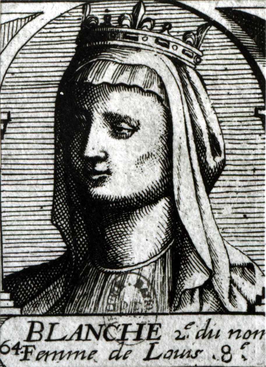 Blanche af Castilien (1188-1252) Dronning af Frankrig af French School