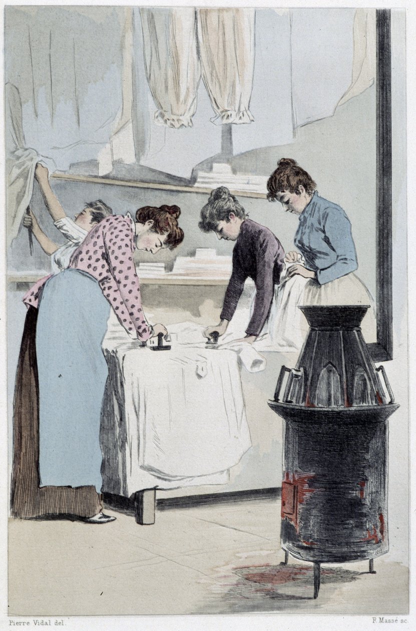 Blechisseuses - i "" Vores samtidige"" af Octave Uzanne af French School
