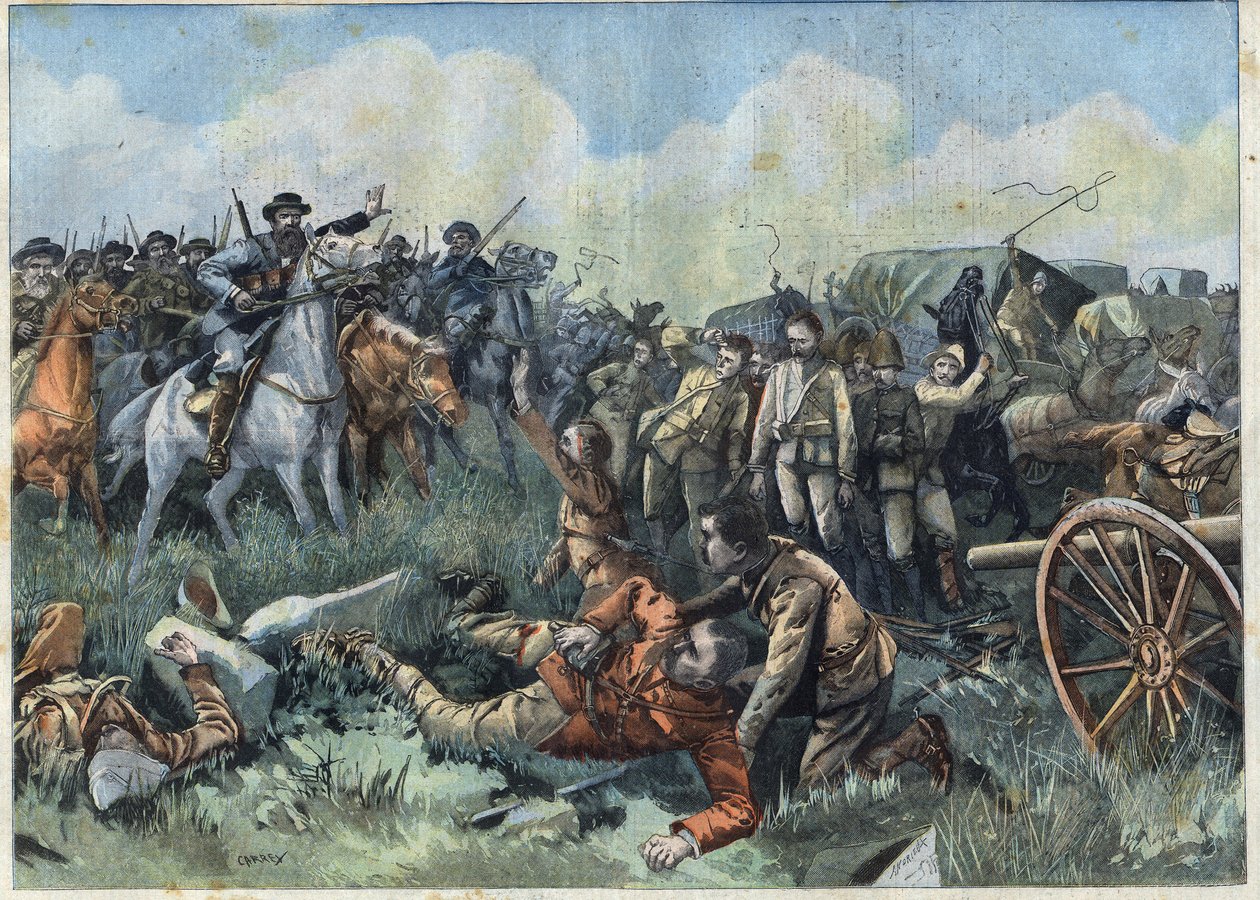 Boer War: Britisk nederlag ved Tweebosch den 7. marts af French School