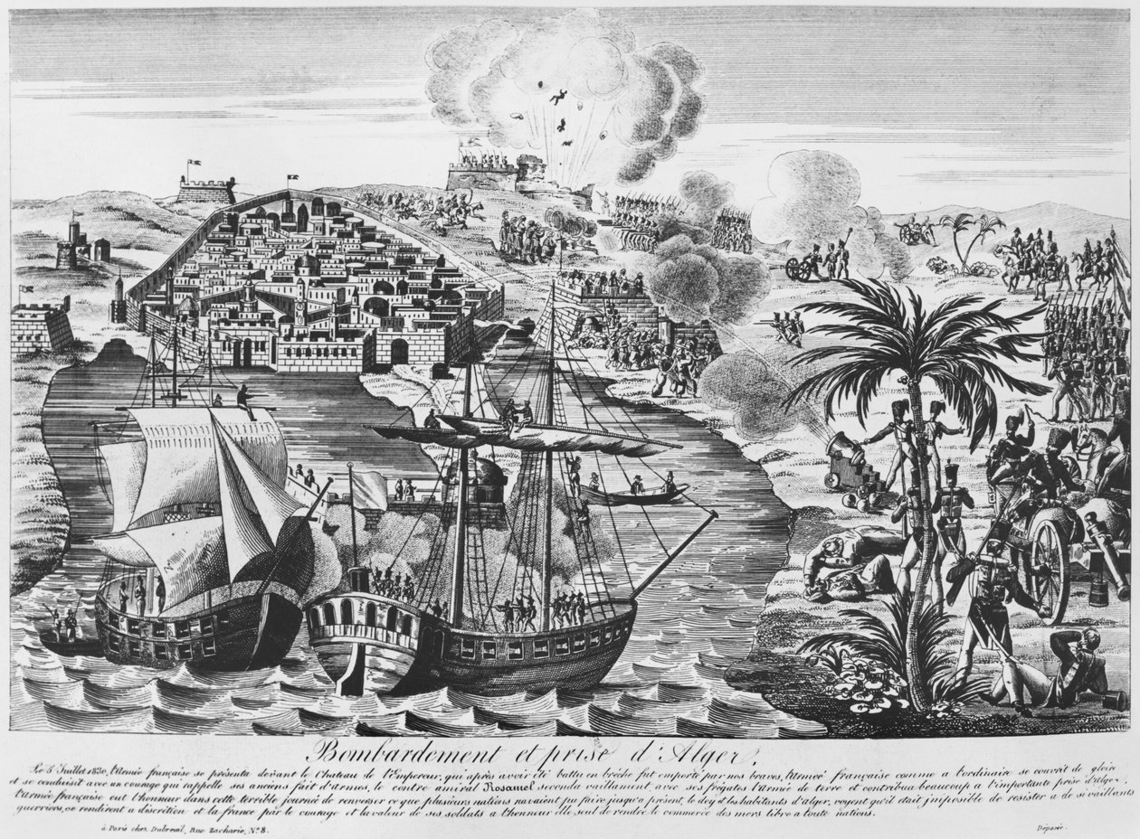 Bombardement og indtagelse af Algier den 5. juli 1830, 1830 af French School