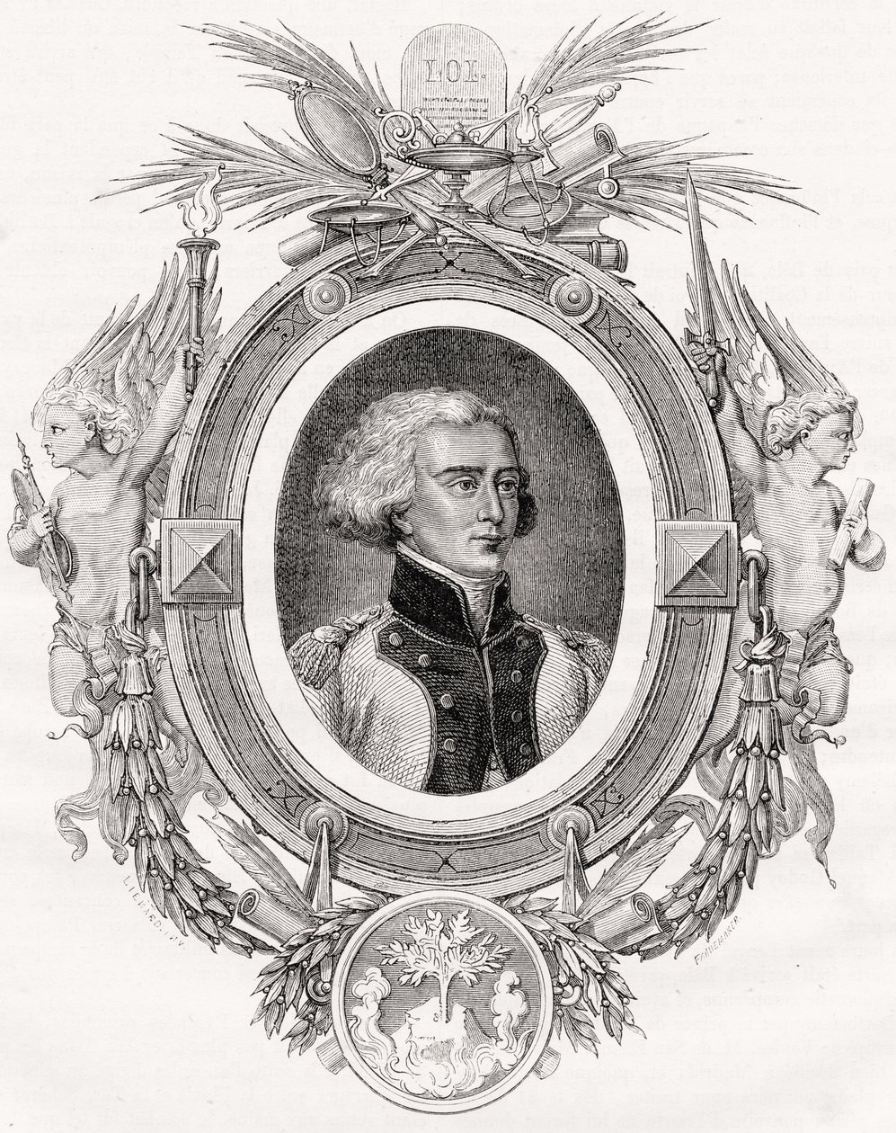 Bon-Adrien Jeannot de Moncey, Duc de Conegliano, graveret af Pannemaker-Ligny efter Linard, fra 