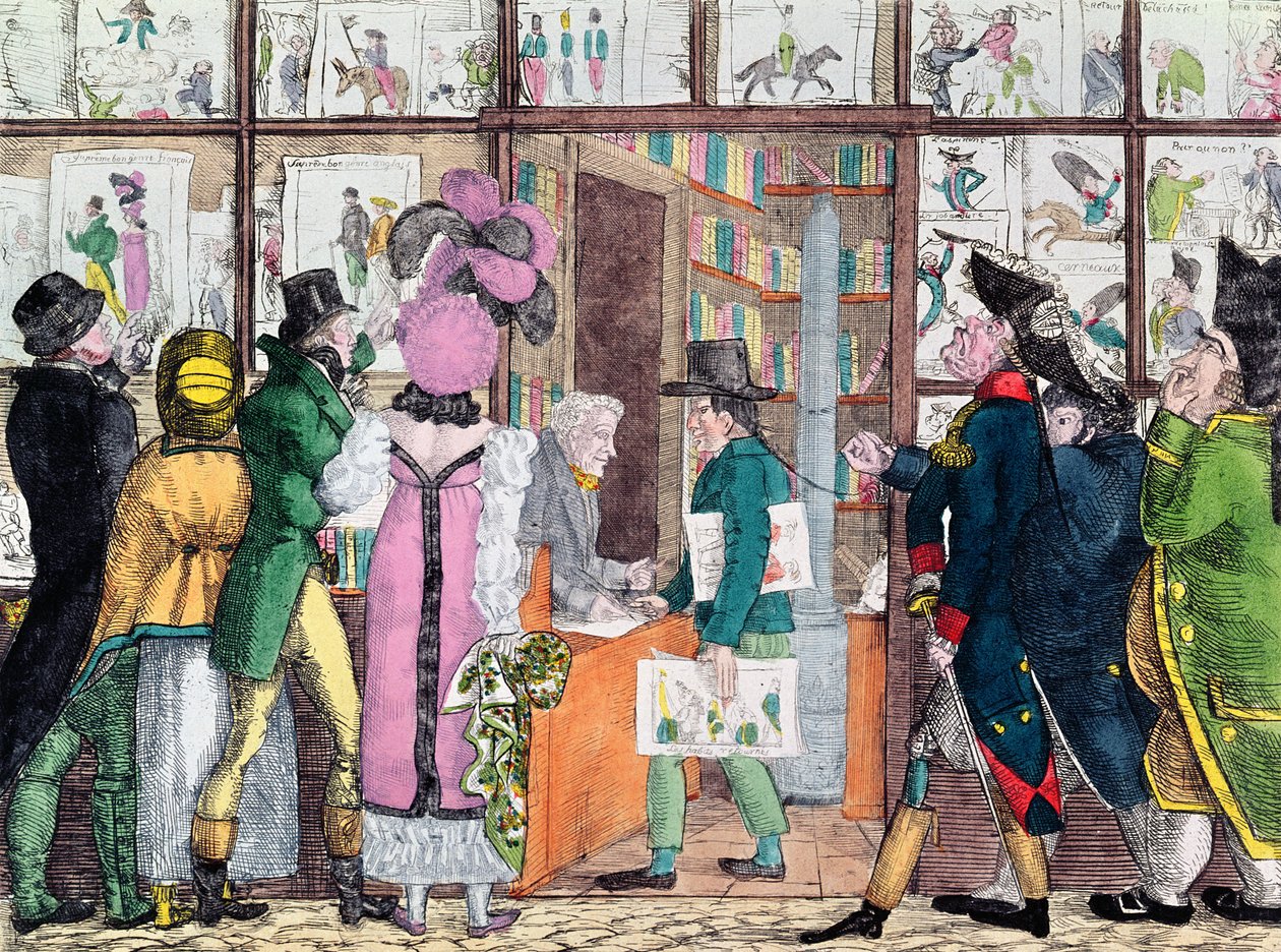 Bog- og tryksælger, begyndelsen af 1800-tallet af French School