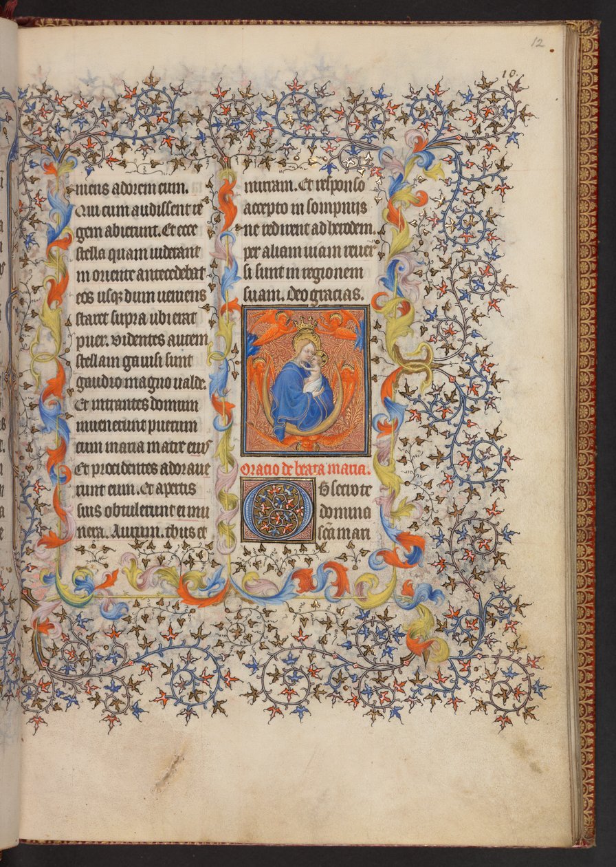 Timebog, Tilføj MS 32454 f.12r, Frankrig af French School