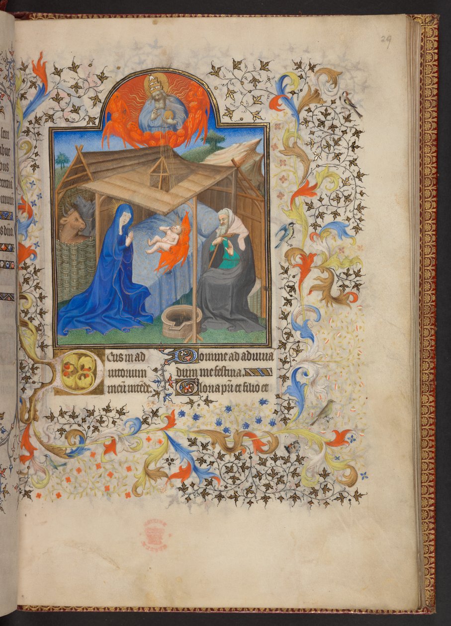 Timebog, Tilføj MS 32454 f.29r, Frankrig af French School