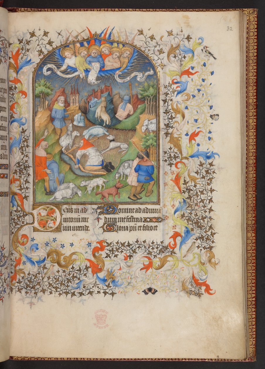 Timebog, Tilføj MS 32454 f.32r, Frankrig af French School