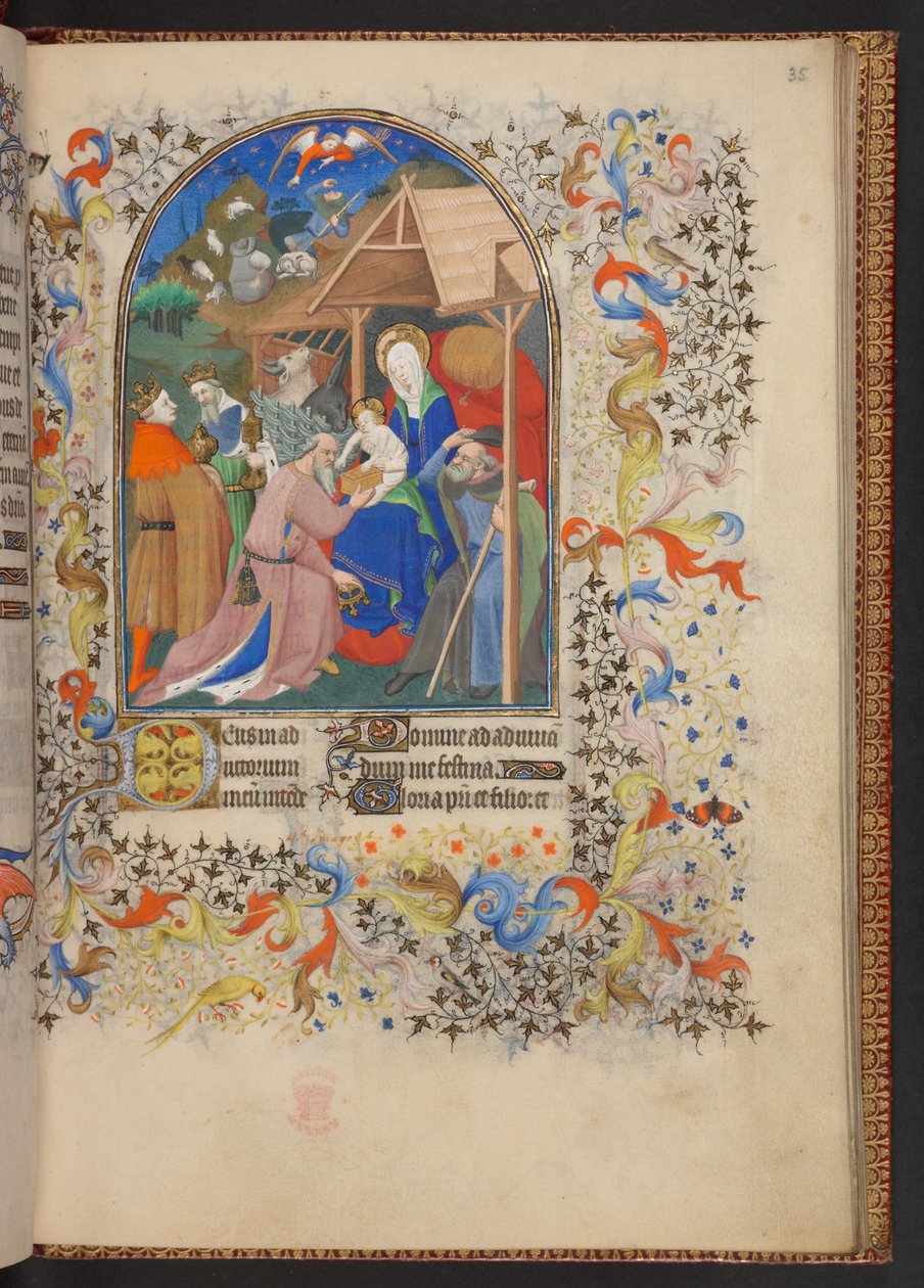 Timebog, Tilføj MS 32454 f.35r, Frankrig af French School