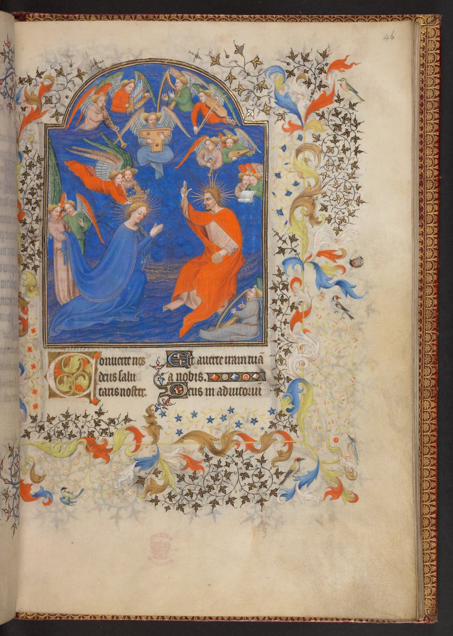 Book of Hours, tilføj MS 32454 F.46R, Frankrig af French School