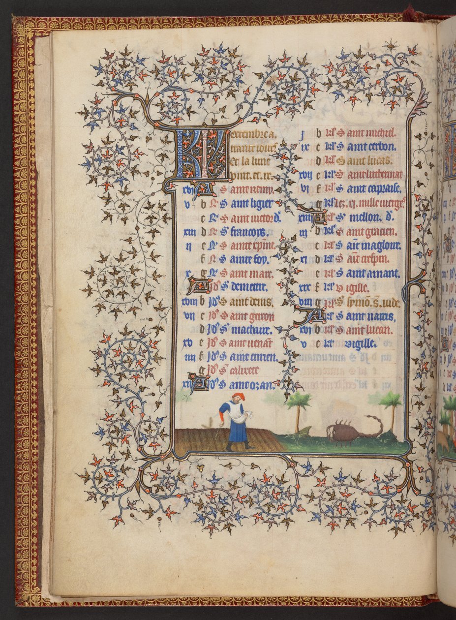 Timebog, Tilføj MS 32454 f.6v, Frankrig af French School