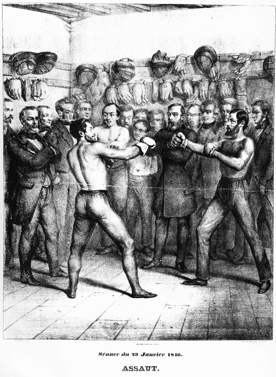 Boksning: øvelse Lecour - Carnavalet.¿ af French School