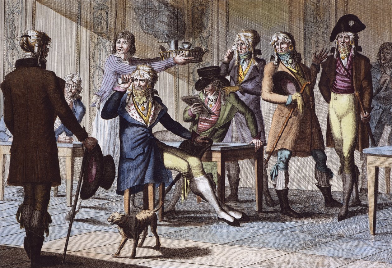 Cafe des Incredible: "" Mit æresord de joker"", anonym indgravering af French School
