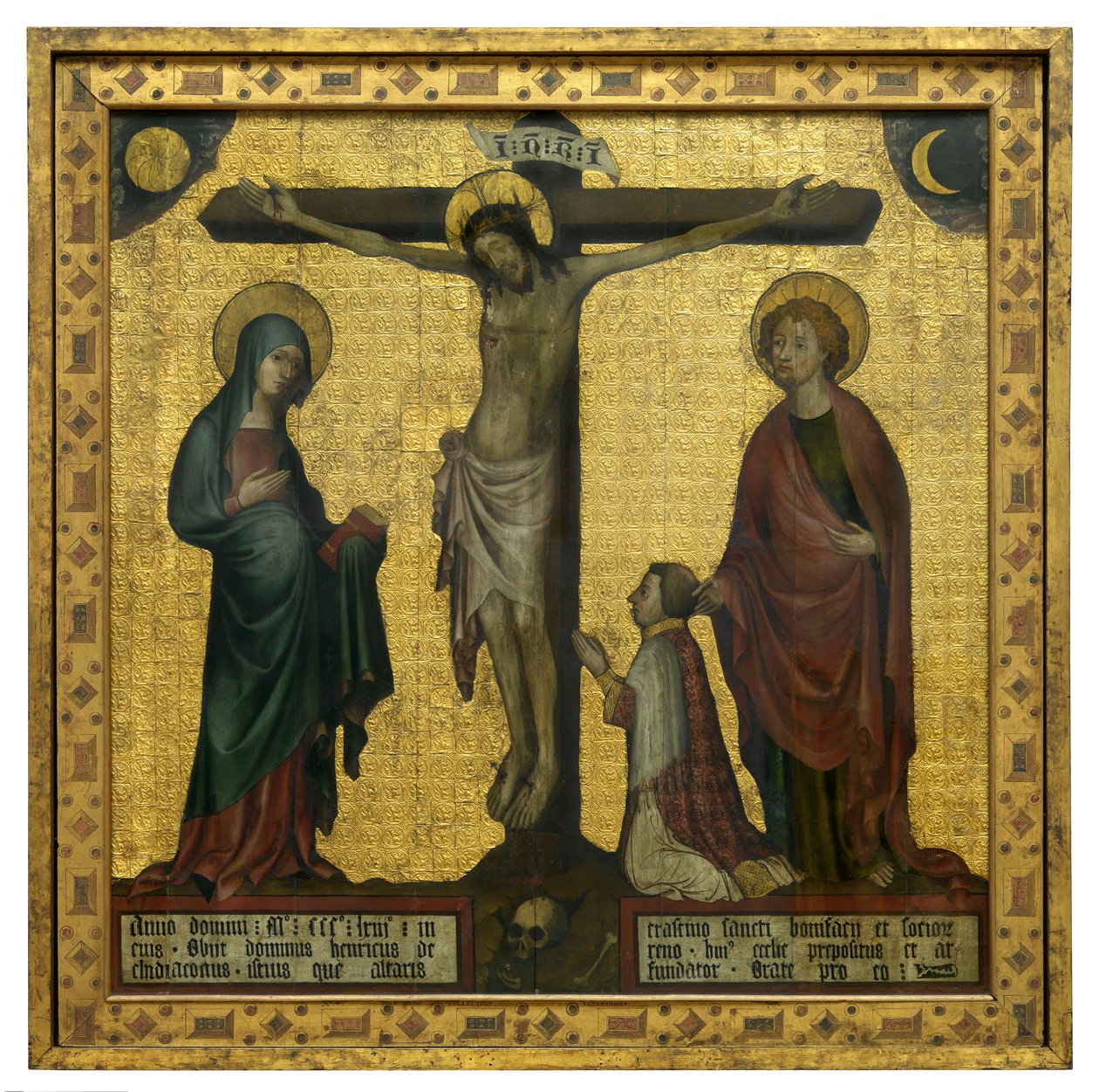 Golgata af Hendrik van Rijn (olie på panel) af French School
