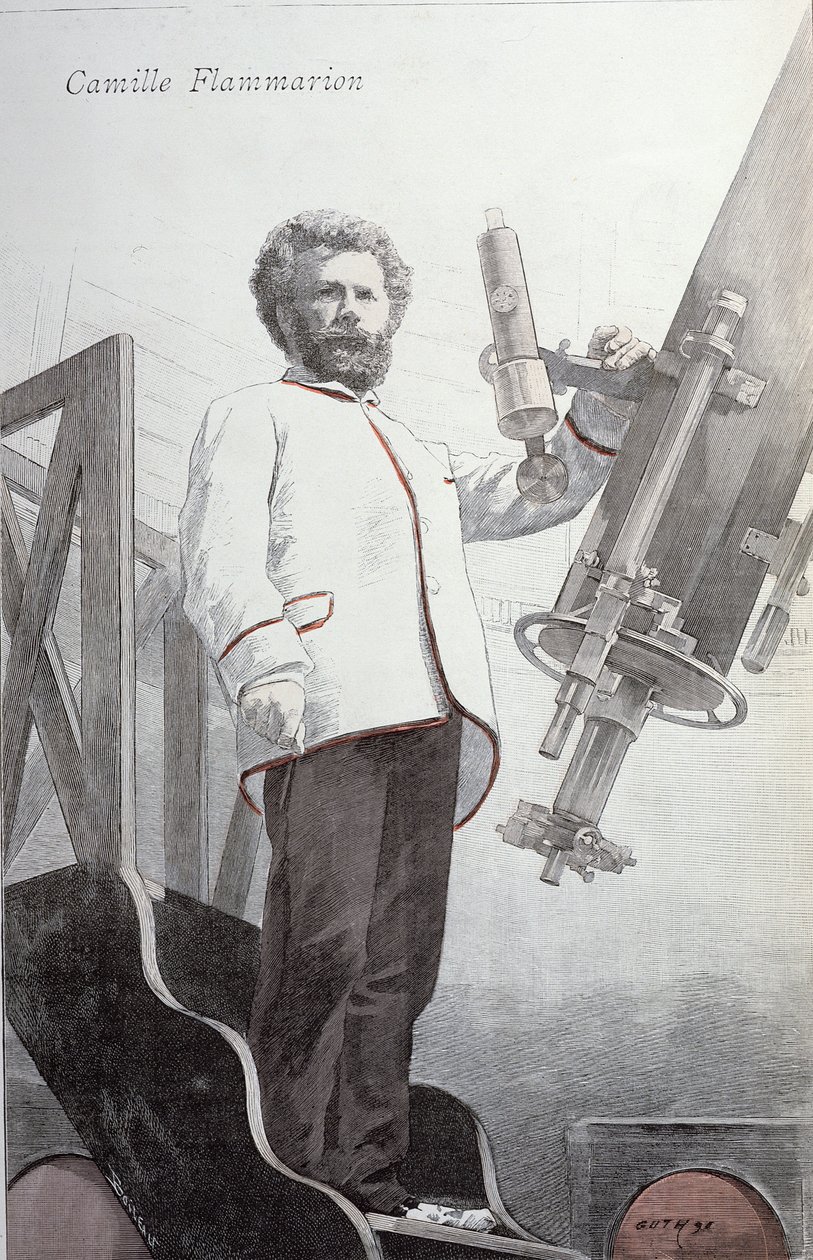Camille Flammarion (1842-1925) fra La Revue Illustre, udgivet januar 1891 af French School