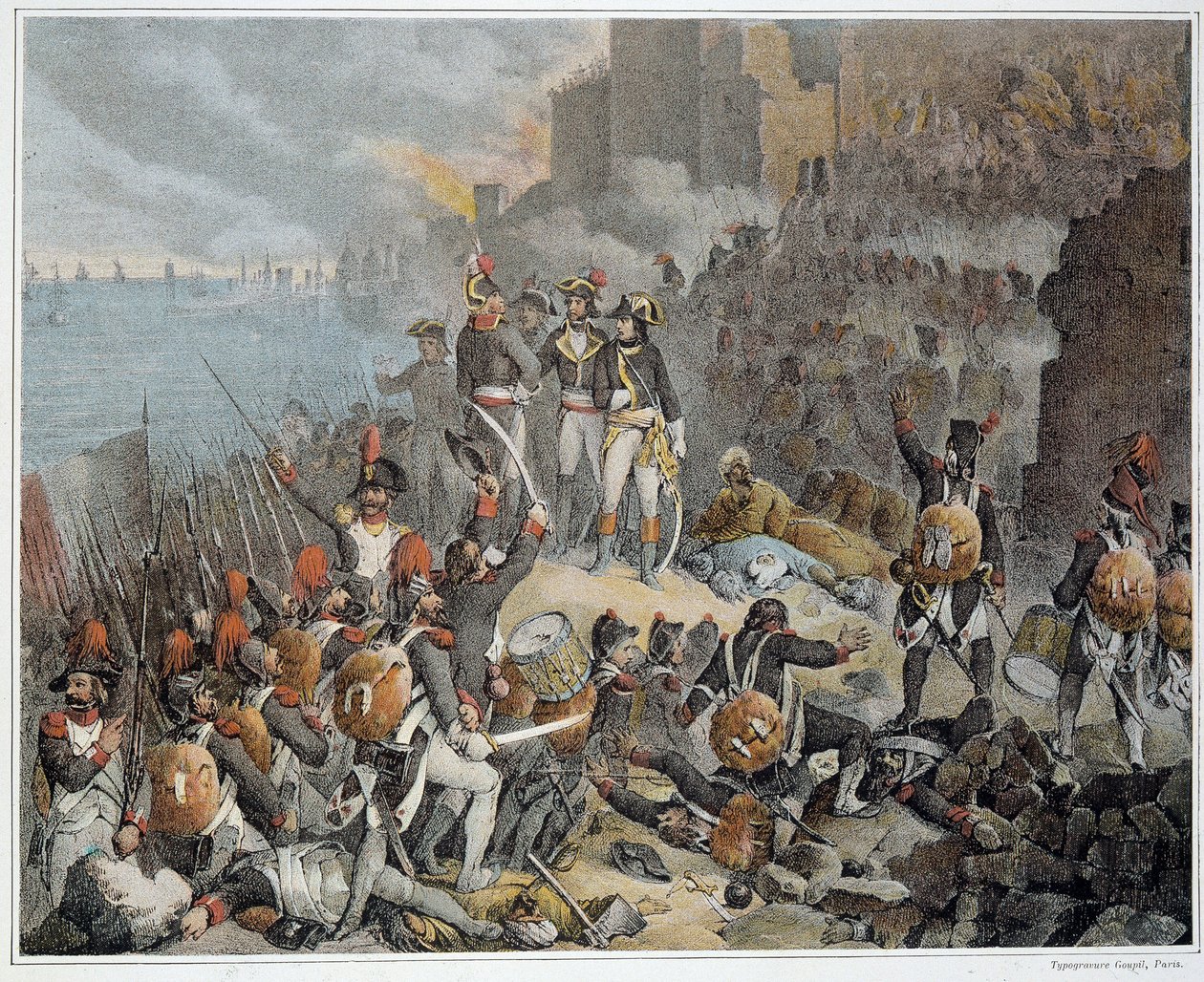 Kampagne (Ekspedition) af Egypten (1798-1801), Army of the East: belejring af Saint John of Acre. 1799. - i “” Sejre og erobringer af de franske hære””. af French School