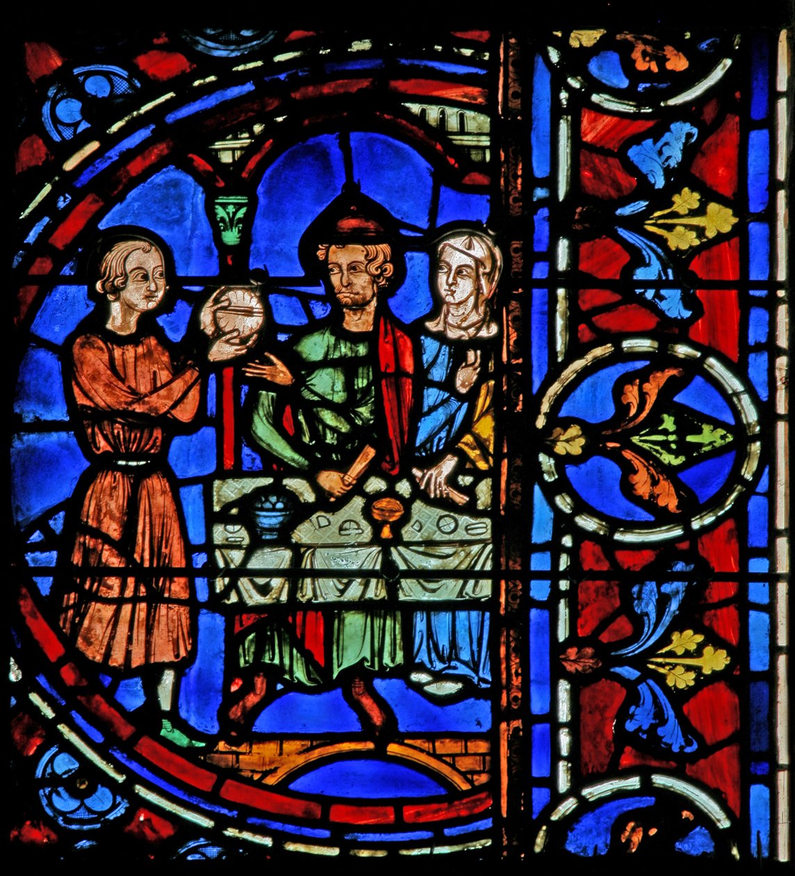 Cana Ægteskab: en tjener bringer vin (w30a) af French School