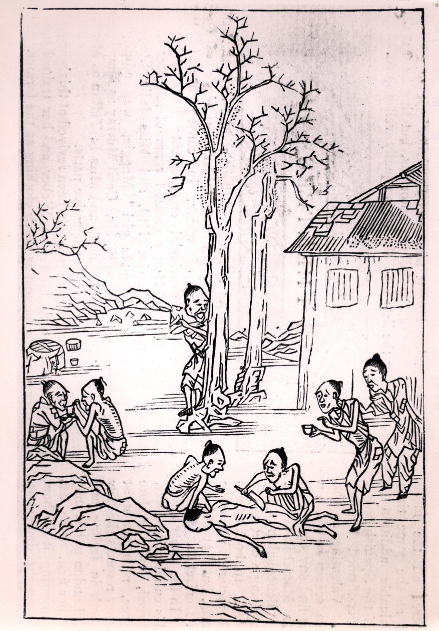 Kannibalisme i Kina, fra en kinesisk tegning, 1870 af French School
