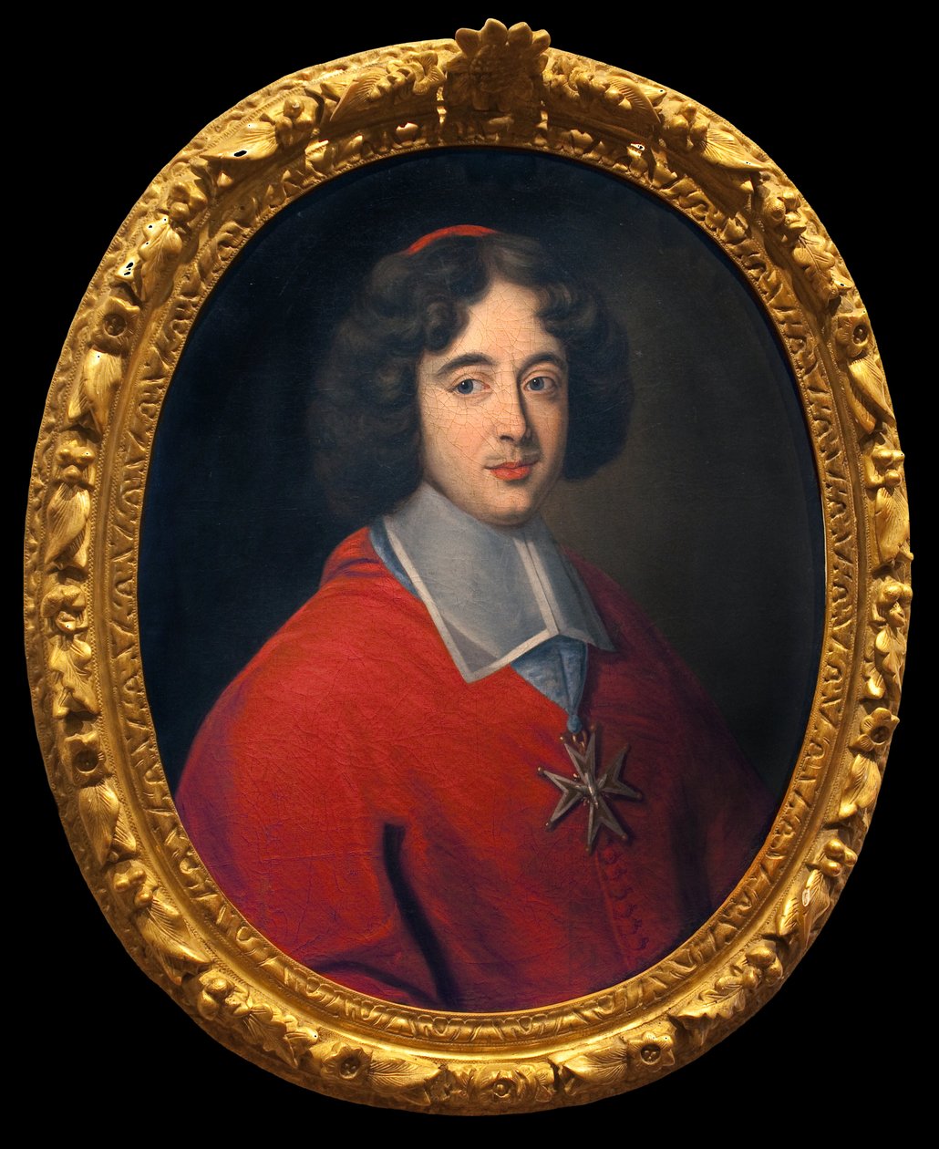 Kardinal de Bouillon, abbede af Tournus fra 1660 til 1715, initiativtager til opførelsen af hotel dieu. Anonymt maleri, fransk kunst 1600-tallet. Hotel Dieu, Musée Greuze, Tournus. af French School
