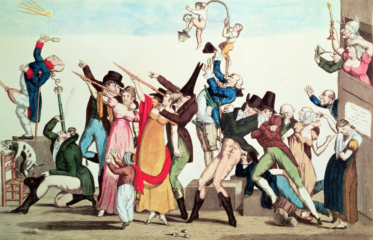 Karikatur på kometen fra 1811, ca. 1811 af French School
